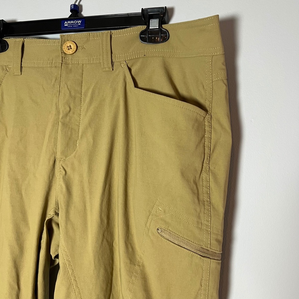 Eddie Bauer First Ascent Mens 38x30 Fleece Lined Guide Pants Tan‎ Hiking Gorp - Picture 3 of 9